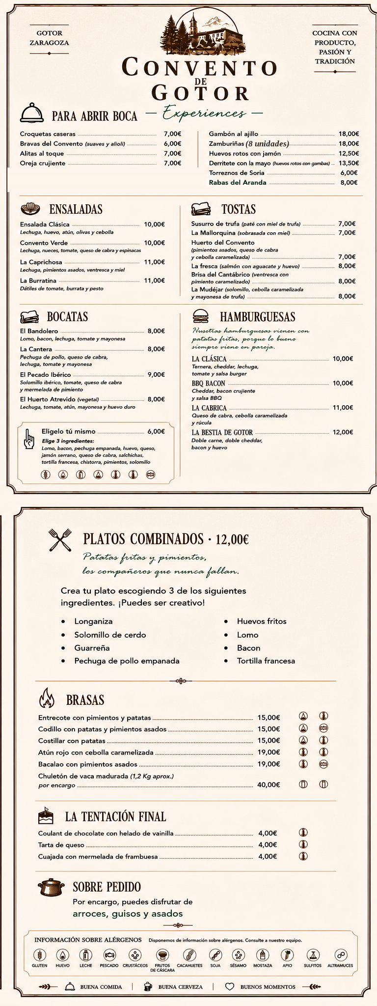 Carta completa del Convento de Gotor
